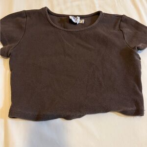 Princess Polly Brown Crop Top US 4